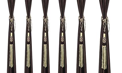 Home Desirica Set Of 6 Beautiful Curtain Tie Backs (Tassels)