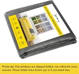 fowong Insect Window Screen 120x120 cm Grey 3 Pack High Density Fit Windows view 2