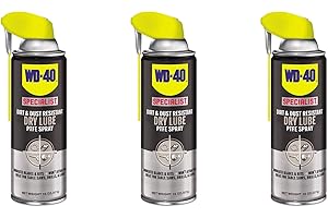 WD-40 300059 Dirt and Dust Resistant Dry Lubricant Spray w/Smart Straw (3 Pack)