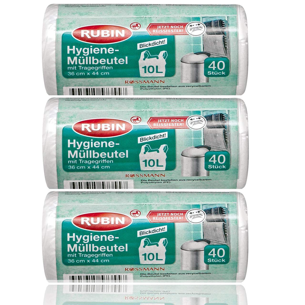 Cosmetic bag. 10 Litres. Pack 3: 120 pieces. Ideal as a cosmetic bin.