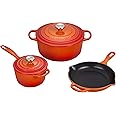 Le Creuset Enameled Cast Iron Signature Cookware Set, 5 pc. , Flame
