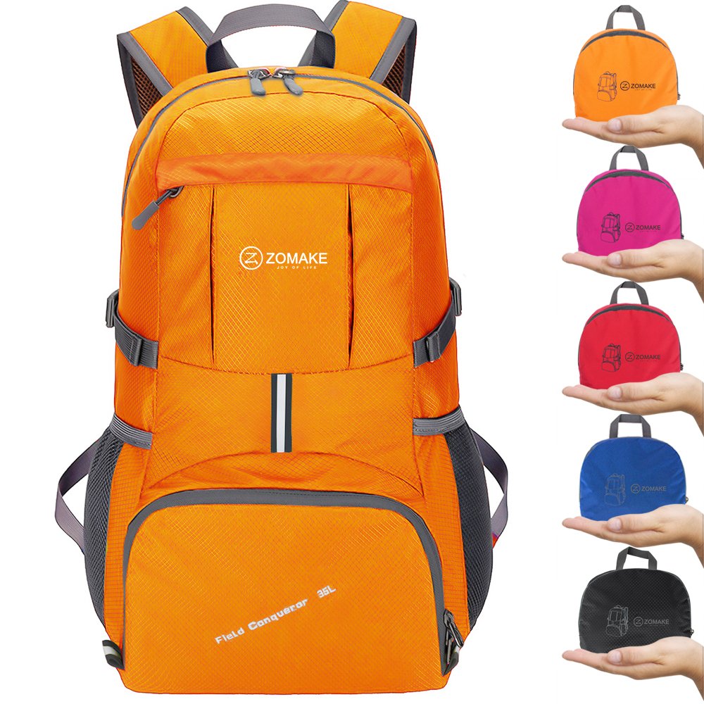 ZOMAKE Lightweight Backpack, 35L Hiking Water Resistant Foldable