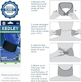 Kedley Medical Grade Foam Neck Collar Adjustable Neck Brace Black M/L (Senior) view 8