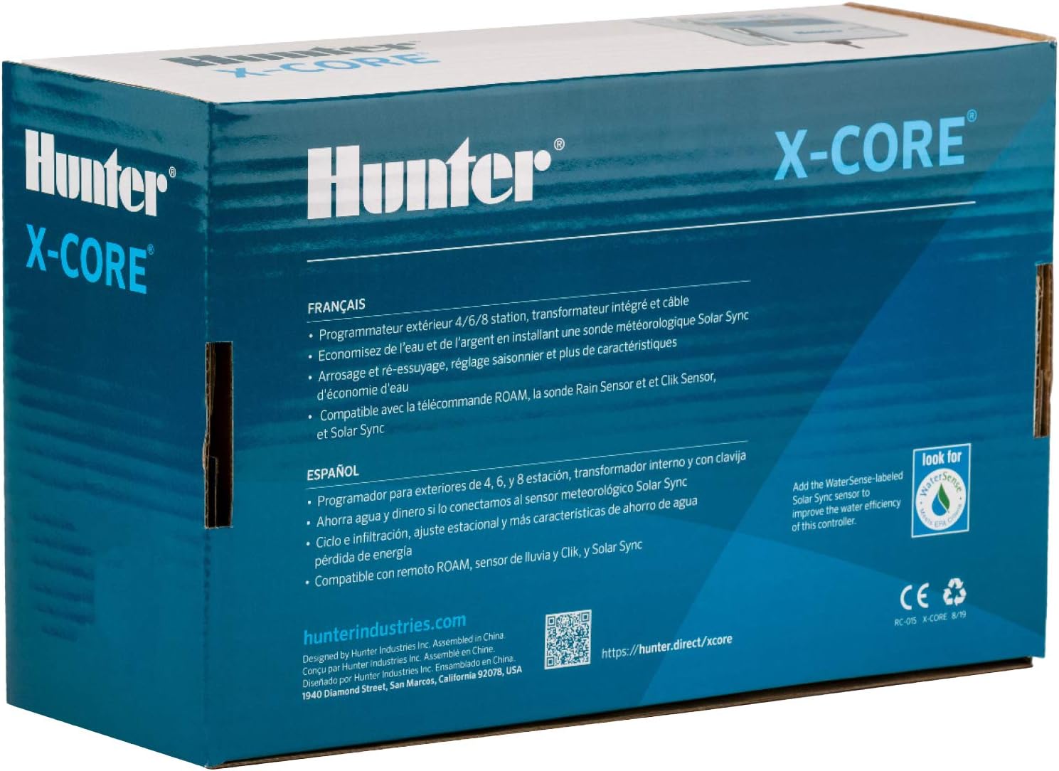 Hunter Sprinkler XC400 X-Core 4-Station Outdoor Irrigation Controller, Small : Watering Timers : Garden & Outdoor
