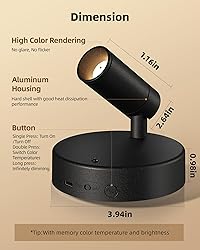 EZVALO Spotlights Indoor with Remote,5500mAh