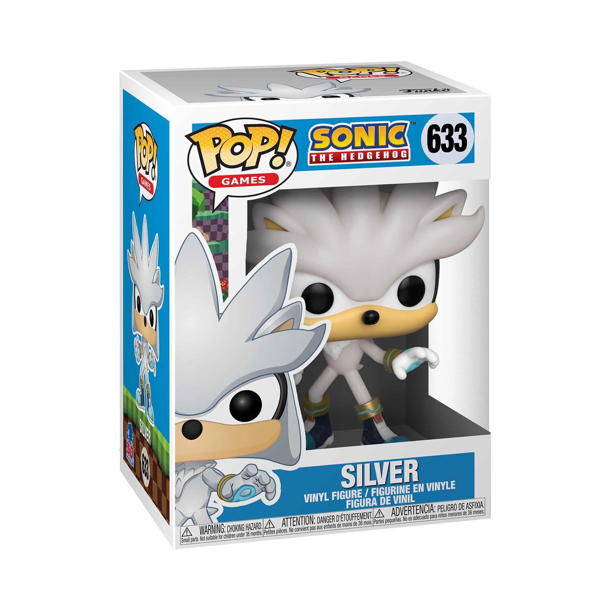 Funko POP! Games: Sonic 30th-Silver Hedgehog the Hedgehog - Sonic the Hedgehog - Collectable Vinyl Figure - Gift Idea - Official Merchandise - Toys for Kids & Adults - Video Games Fans