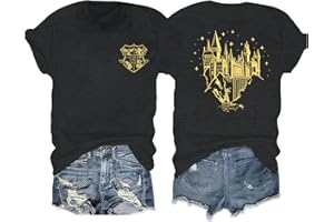 BESTLUCKY Magical Shirts for Women Flourish and Blotts Shirt Book Tshirt Wizard Costume Clothes