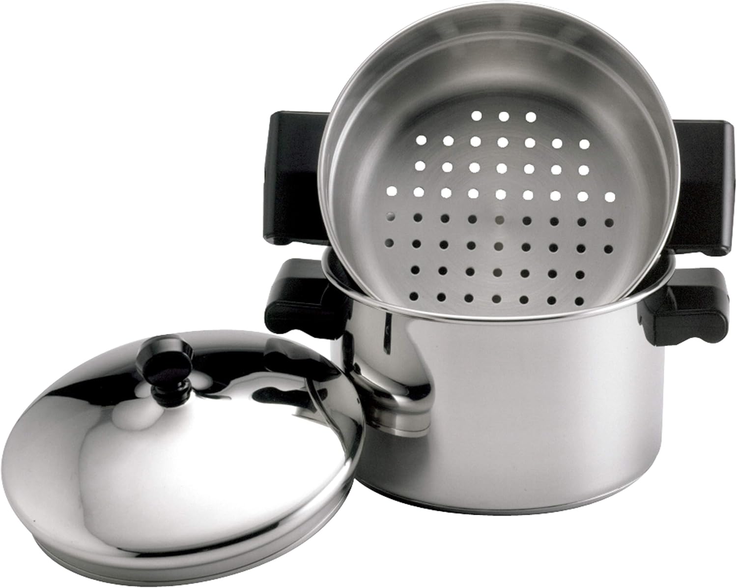 Farberware Classic Series Sauce Pot/Saucepot with Steamer Insert, 3 Quart, Silver: Kitchen & Dining