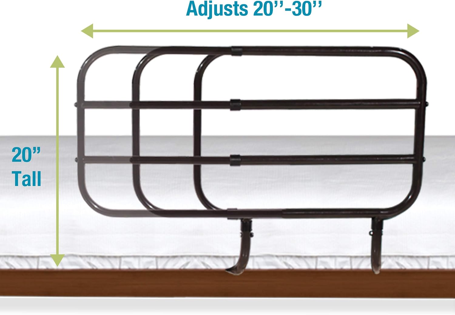 Able Life Bedside Extend-A-Rail, Adjustable Senior Bed Safety Rail and Bedside Standing Assist Grab Bar: Health & Personal Care