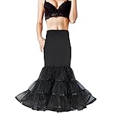 Shimaly Women Mermaid Petticoat Fishtail Underskirt Trumpet Crinoline for Mermaid Wedding Dress