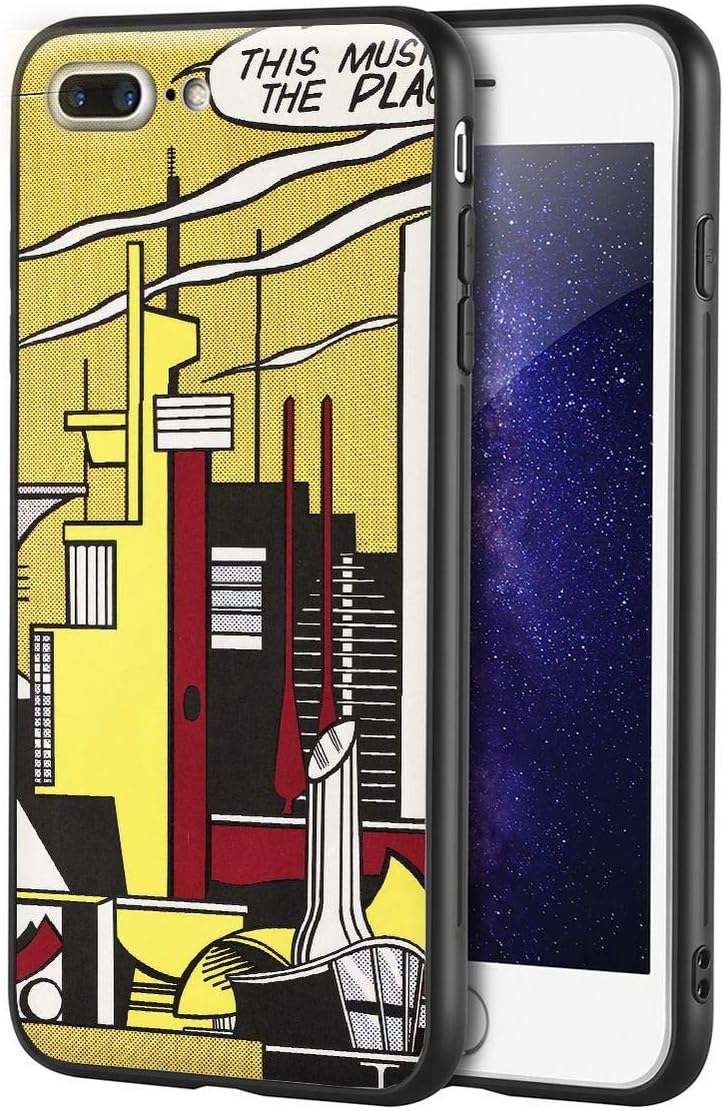 Roy Lichtenstein for iPhone 7 Plus&iPhone 8 Plus Case/Art Cellphone Case/Giclee UV Reproduction Print on Mobile Phone Cover(This Must be The Place)