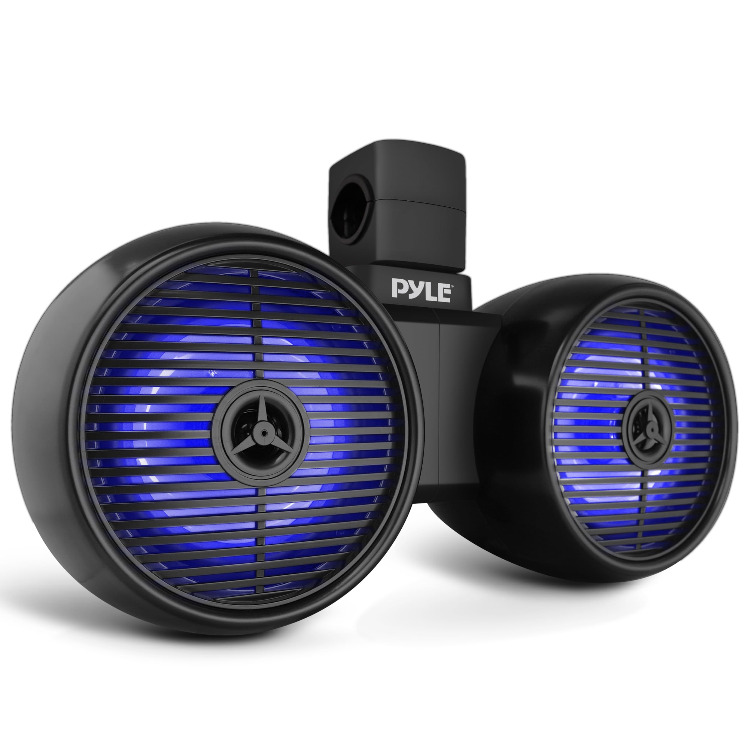 Photo 1 of (used)(see images) Pyle Dual Waterproof Off-Road Speakers - 6.5" 200W 2-Way Marine Wakeboard Tower Sound System w/LED Light