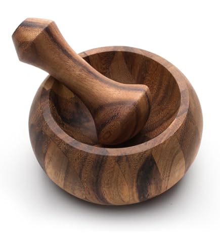 Berard Handcrafted Olive Wood Mortar And Pestle Set, 5 Inch - Made In France - View #2