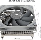 Thermalright AXP90-X36 Low Profile CPU Cooler 36mm AM4 AM5 LGA1700 115X PWM view 6