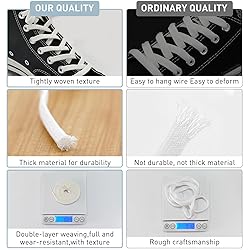 UamGlsob 2 Pairs 5/16" Flat Elastic Shoe