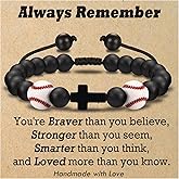 OAVOOK Basketball Soccer Baseball Football Gifts for Teen Boys, Bracelets for Boys Gifts Ideas for Birthday/Valentine/Christmas