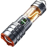 ADDplus Camping Flashlights,90000 Lumens 5000mAh Super Bright High Lumens Rechargeable Flashlight with 11 Modes,Waterproof,Adjustable LED Multi-Flashlight for Car,Outdoor,Camping,Walking,Tactical