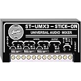 RDL ST-UMX3 Audio Mixer 3 Mic or Line x 1 Mic or Line, Balanced Unbalanced Configuration