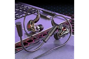 Wired in-Ear Earbuds, HiFi Stereo Sound with Digital Decoding Chip, Clear Calls, Comfortable Secure Fit, Compatible with iPho