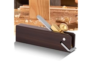 ZJCHAO Mini Wood Planer, 3 inch Wood Hand Planer Ebony Woodworking Plane for Planing Smoothing Flat Bottom Trimming Perfect for Carpenter DIY Cutting Tool for Woodworking