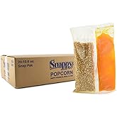 Snappy Snap-Paks, All in One Yellow Popcorn Portion Packets for Popping Machine (8 oz.) with Movie Theater Kernels, Salt, and Coconut Oil, 24 Case Count
