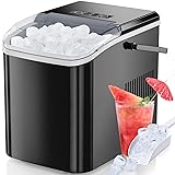 ZUNMOS Countertop Ice Maker, 9 Cubes in Only 6