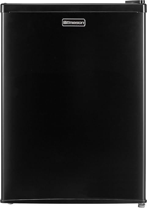Amazon Com Emerson Cr240be 2 4 Cubic Foot Compact Single Door Refrigerator Black Kitchen Dining