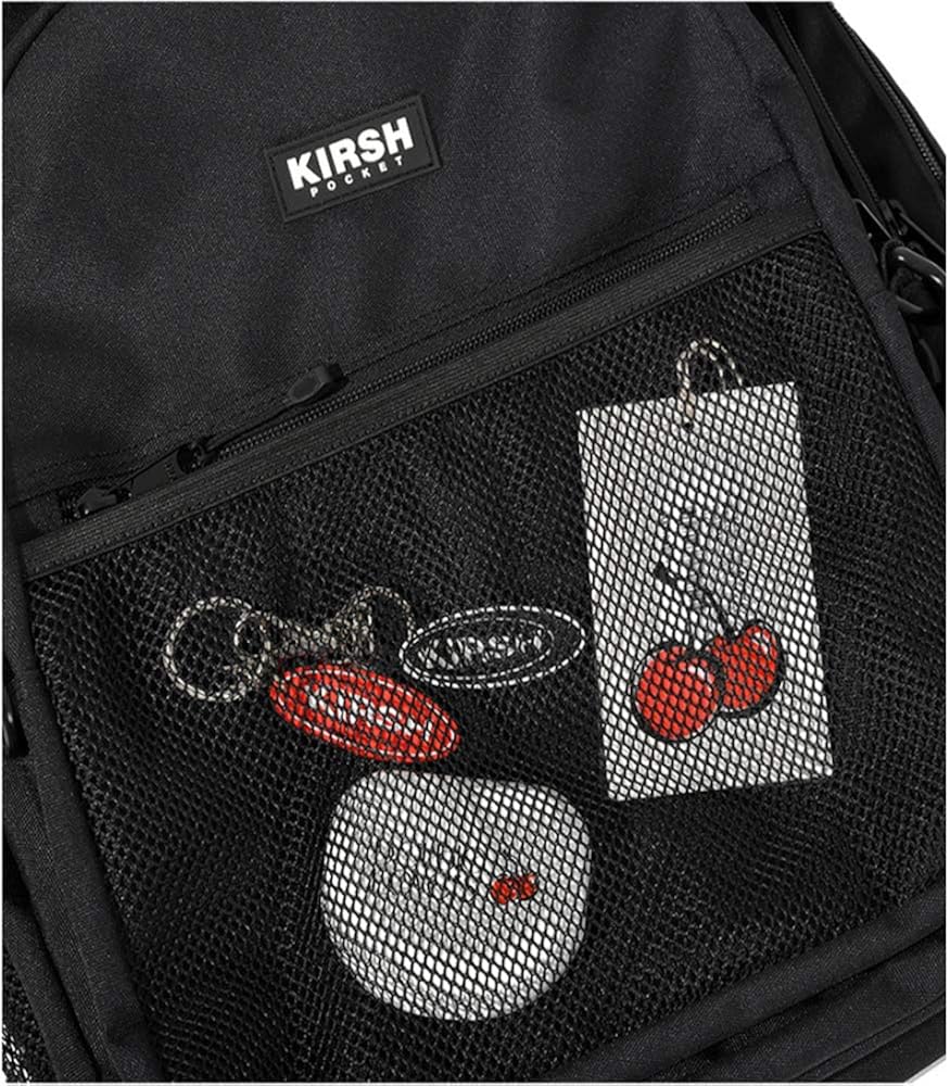 Amazon Co Jp Kirsh キルシー ポケット収納バックパックjs 黒 シューズ バッグ