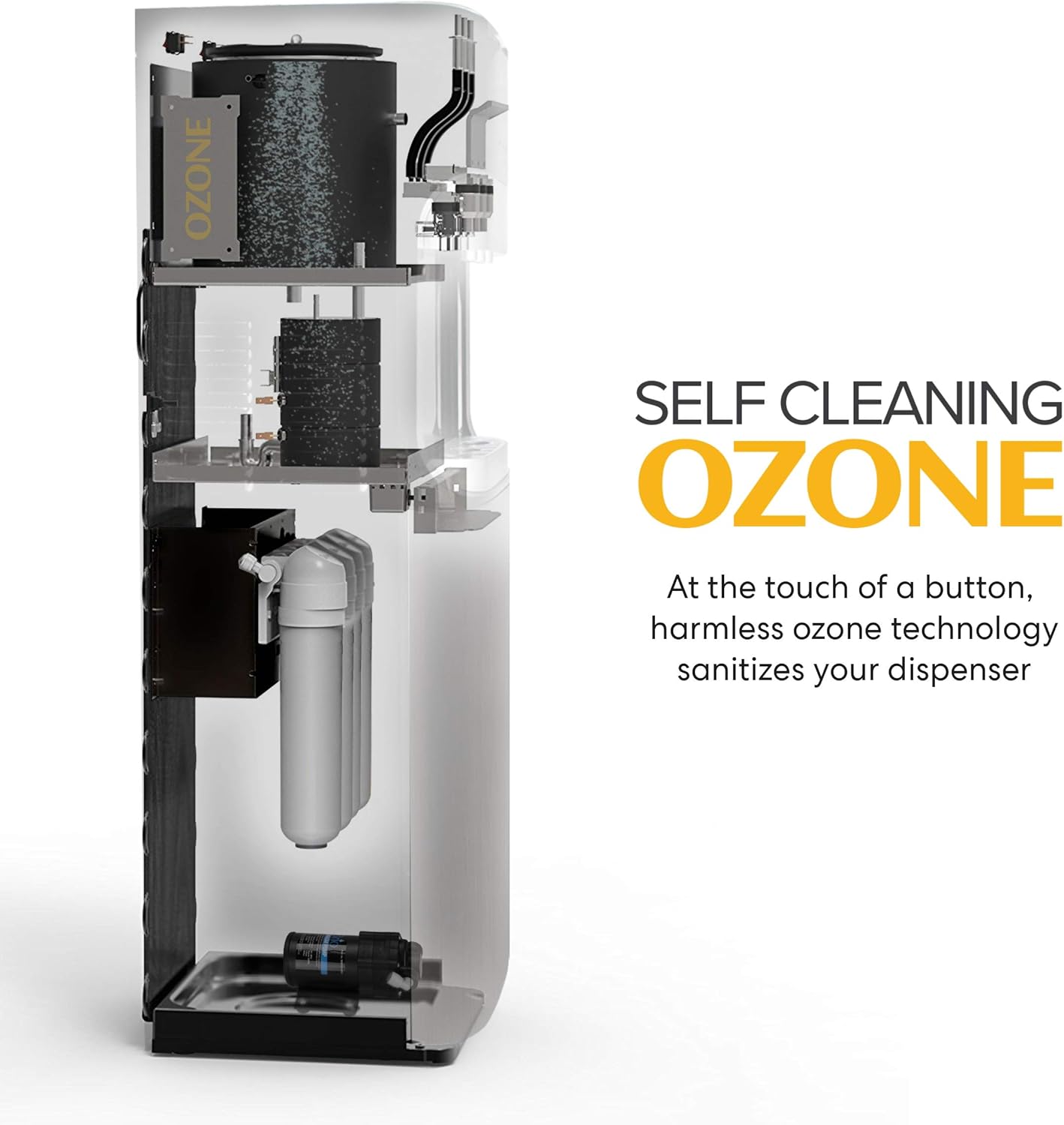 Brio Commercial Grade Bottleless Ultra Safe Reverse Osmosis Drinking Water Filter Water Cooler Dispenser-3 Temperature Settings Hot, Cold & Room Water - UL/Energy Star Approved – Point of Use: Home Improvement