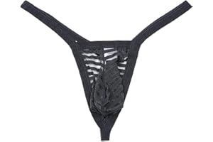 MuscleMate UltraHot Men's See-Through Thong G-String Underwear, Men's Hot T-Back Thong G-String Undie, No Visible Lines.