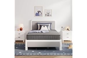 Avenco Twin Mattress, 6 Inch Twin Size Mattress in a Box for Kids, Medium Firm Hybrid Mattresses with Bonnell Spring and Gel Memory Foam for Cool Night Sleep & Pressure Relief, CertiPUR-US Certified