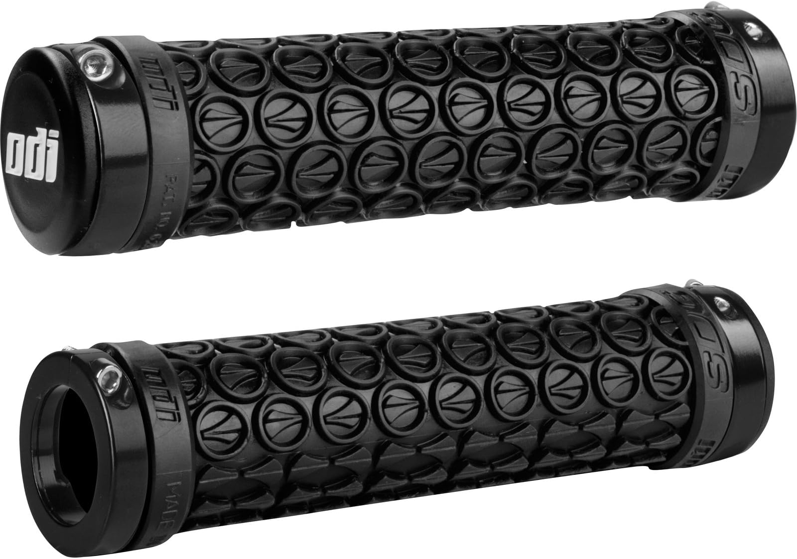 SDG Components D30SDB-B Grips Black/Black Ano Lock Rings, 130mm