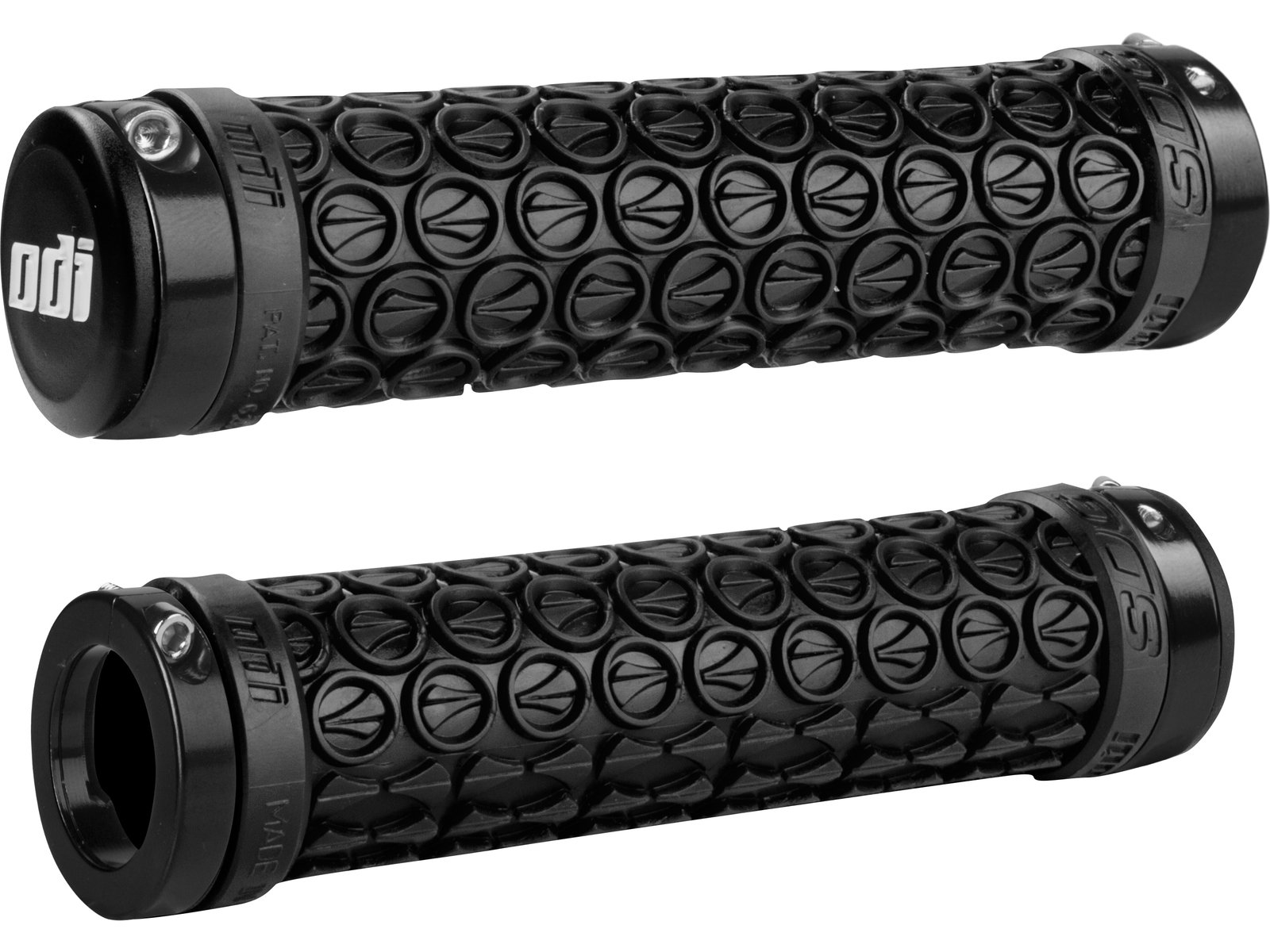 SDG Components D30SDB-B Grips Black/Black Ano Lock Rings, 130mm