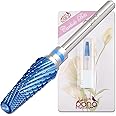PANA 5-in-1 Pro Upgraded Multi-Function Drill Bit 3/32" Shank Size - (Blue, 2X Coarse to 2X Fine) - Mix Size Tungsten Drill Bit Fast Remove Acrylic Hard Gel Nail for Manicure Pedicure