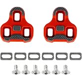 Eyooia Bike Cleats Compatible with Look KEO Delta Cleats for Spining Peloton Indoor Cycling Clips &amp; Mountain MTB Bike Shoes Bicycle Cleat Clips Set