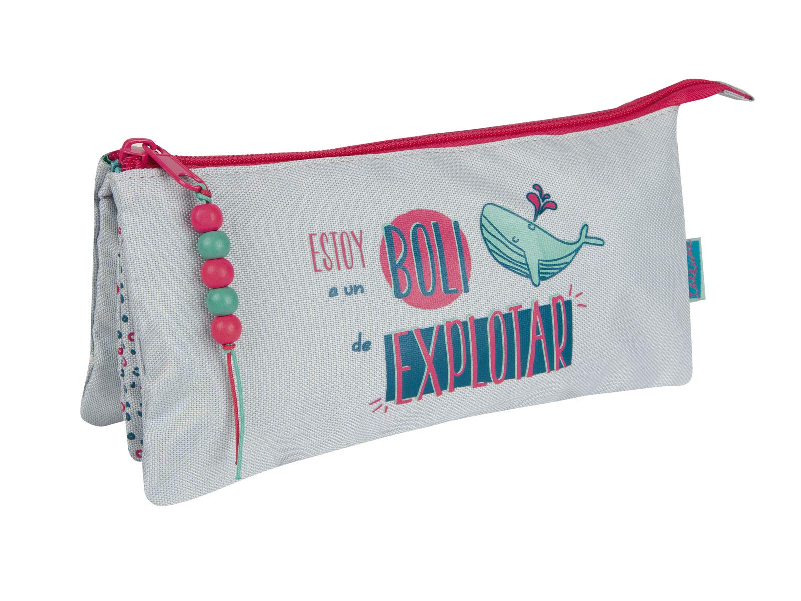 Finocam Talkual Grey-Pen Cases, 23 cm, Grey-Boli