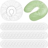Jecery 200 Pcs Disposable Face Cradle Covers, Soft Fitted Headrest Neck Pillow Covers for Massage Tables, Chairs Beauty Salon