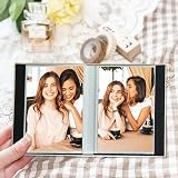 Miaikoe Small Photo Album 6x4 50 Pockets Beig​e 2 Packs Linen Top Loading view 3
