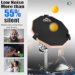 EASTROCK Practice Drum Pad, 8 Inches Double Sided