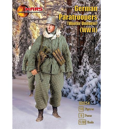 Amazon.com: Mars Figures 32014-1/32 German Elite Infantry (Winter