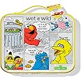 wet n wild Sesame Street Makeup Bag - Portable Cosmetics Case, Flexible Cotton Material, Full-Zip Closure, Large Capacity, Perfect for Travel, Cruelty-Free