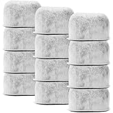 12-Pack Replacement Charcoal Water Filters for Braun Coffee Makers - Fits All Braun BrewSense Drip Series Coffee Machines
