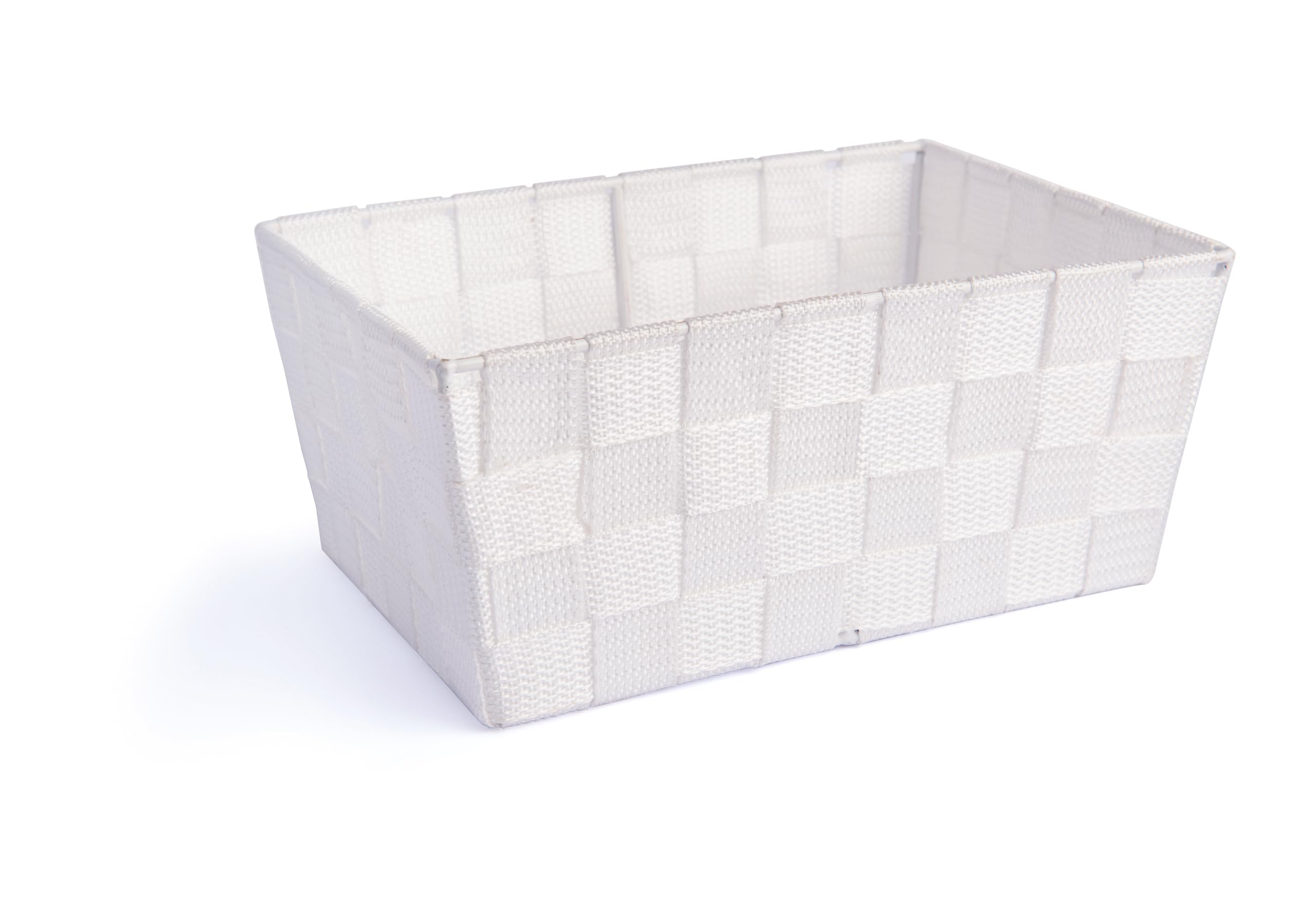 Excelsa Basket, Polypropylene, White, 25 x 17.5 x 11 cm