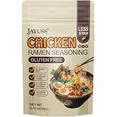 JAYUSS Ramen Seasoning Less Sodium Chicken Instant Ramen Seasoning Powder 10.58 Oz Gluten Free, Non-Gmo, No MSG Premium Instant Noodle Soup Powder 300G