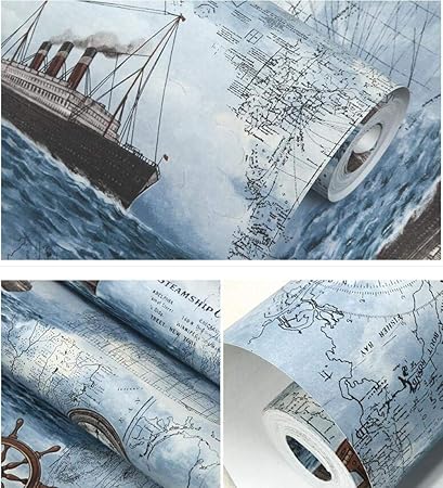 Duockpapel De Pared Pune Papel Puro De Estilo Mediterraneo