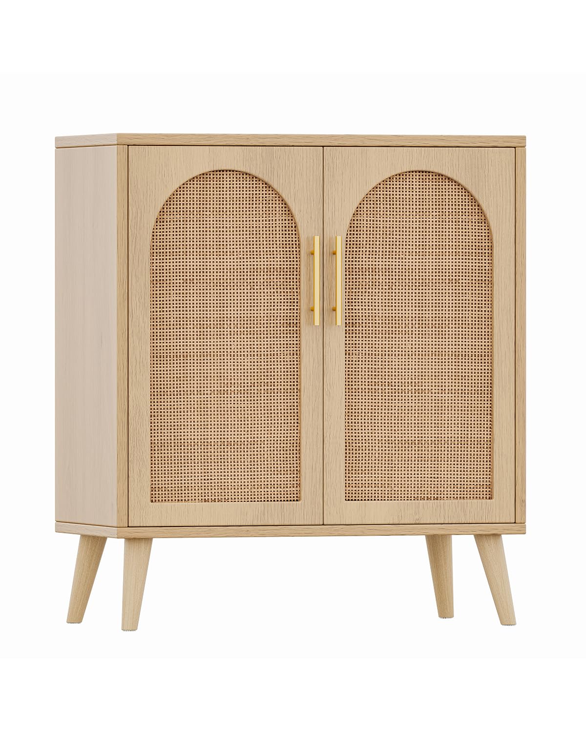 Photo 1 of *MINOR DAMAGE - USED*
Rovaurx Rattan Storage Cabinet with Doors, Modern Accent Bathroom Floor Cabinet, Sideboard Buffet for Living Room, Entryway, Dining Room and Kitchen, Natural BMGZ108M