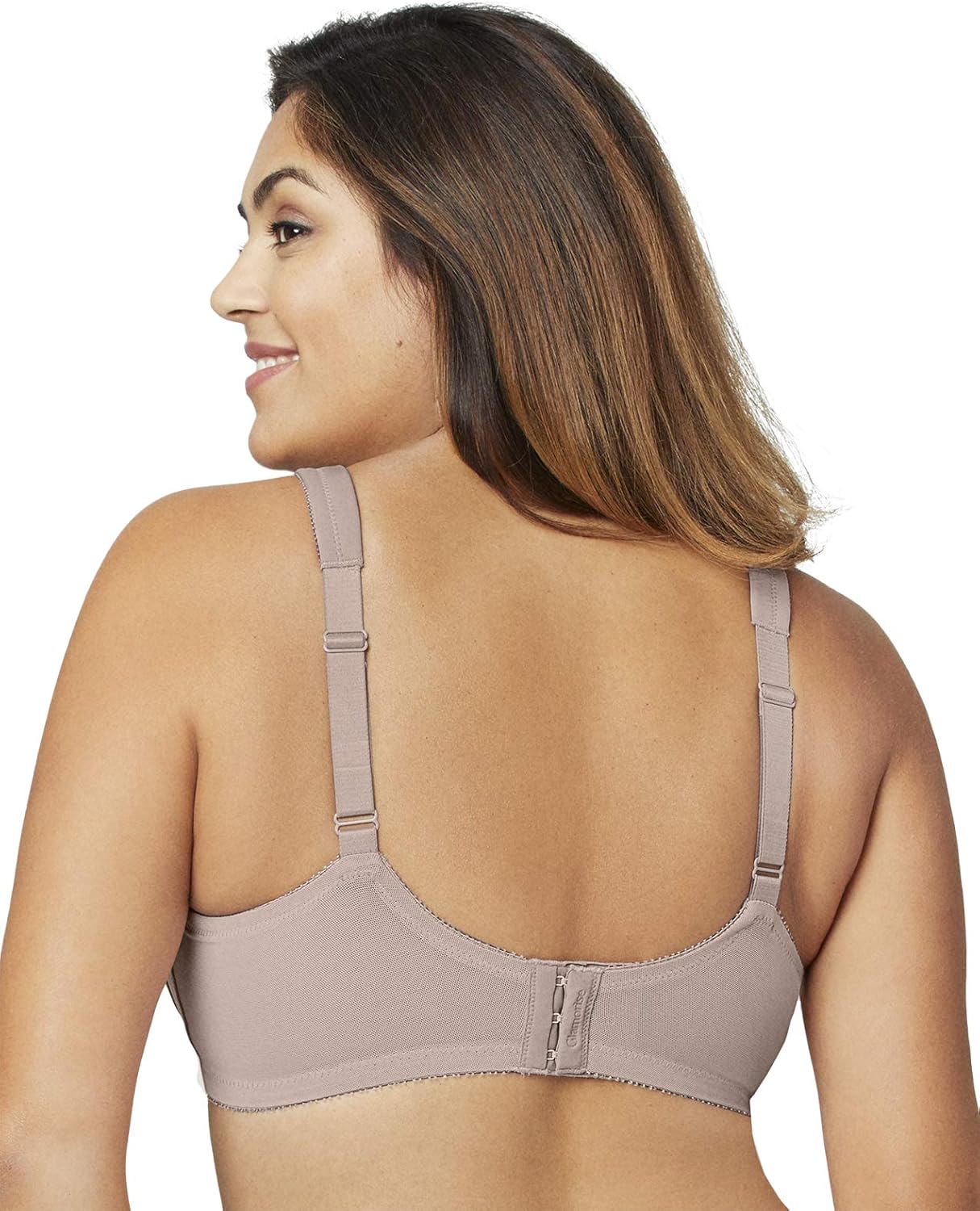 Glamorise Women's Full Figure ComfortLift Rose Lace Wirefree Support Bra #1104 at  Women’s Clothing store