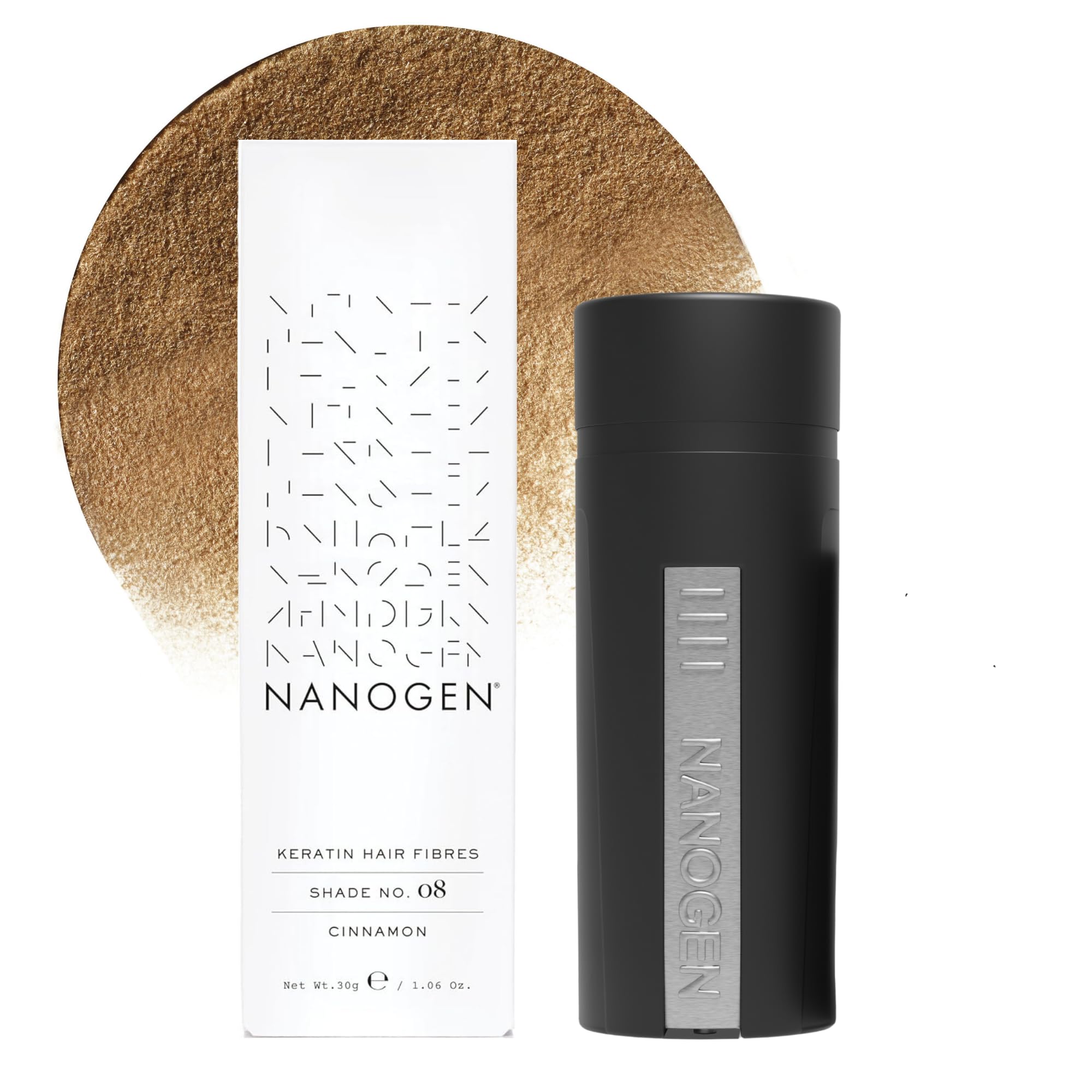 Nanogen Hair Fibres 30 g, Cinnamon