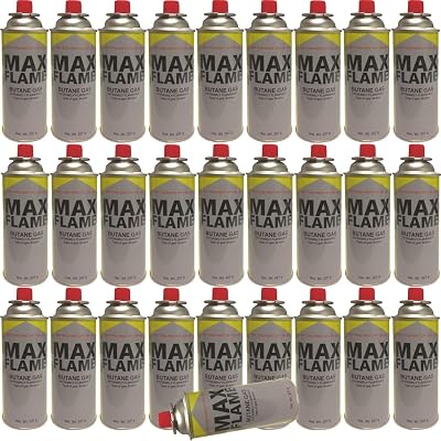 SMART SHOPPING 28 PC Flame Butane Gas Canisters Set for Cooker Heater BBQ