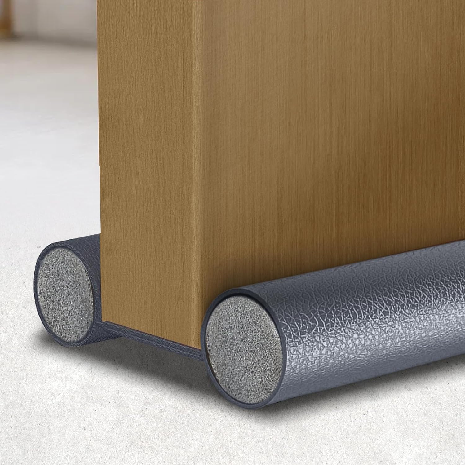 Draft Stoppers - IWPTY Door Draft Stopper, Under Door Noise Blocker, Sound Light Air Proof Sealer for Bottom of Door, Adjustable Soundproof Insulation Doors Foam Seal Guard Strip 37 inch - Grey